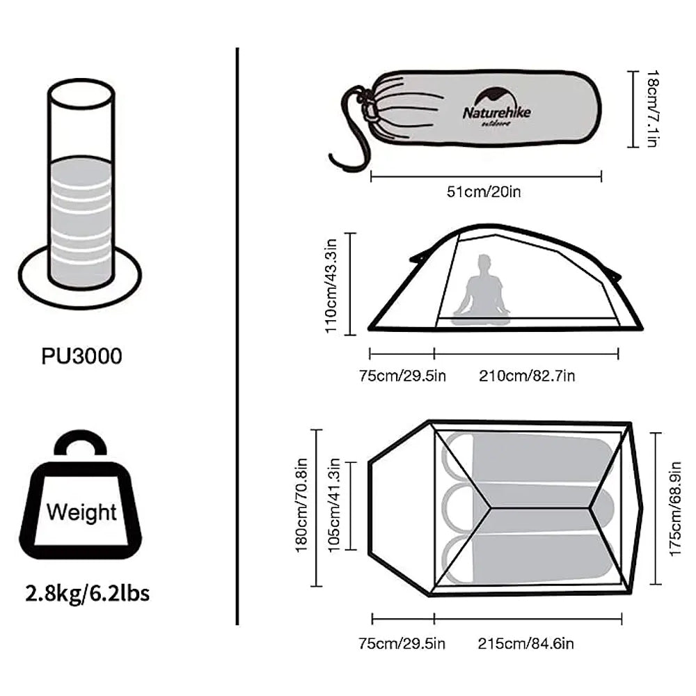 Carpa Cloud Up 3 Estaciones - 3 Personas