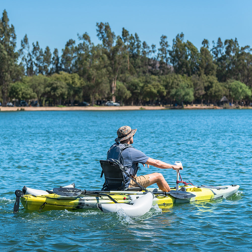 Estabilizador Blanco Lixada Estabilizador Inflable Para Kayak Lixada | Flotador PVC 89 Cm | Sistema Outrigger Para Pesca Y Estabilidad Estabilizador Canoa Pesca Pie