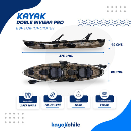 Kayak Doble Riviera Pro
