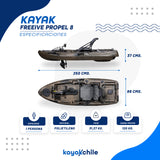Kayak Freeive Propel 8