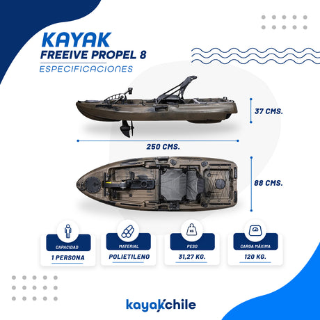 Kayak Freeive Propel 8