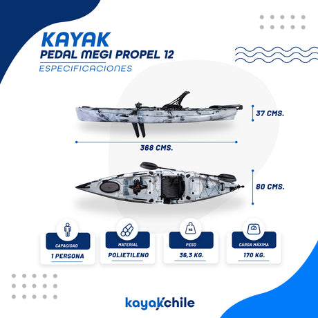 Kayak Pedal Megi Propel 12