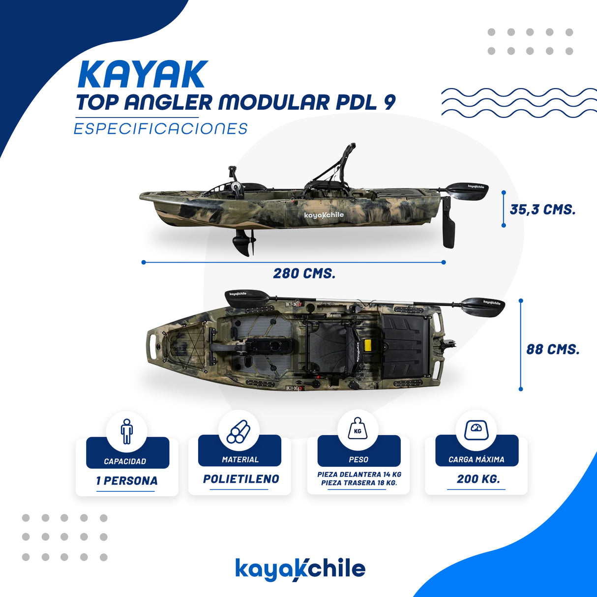 Kayak Top Angler Modular PDL 9