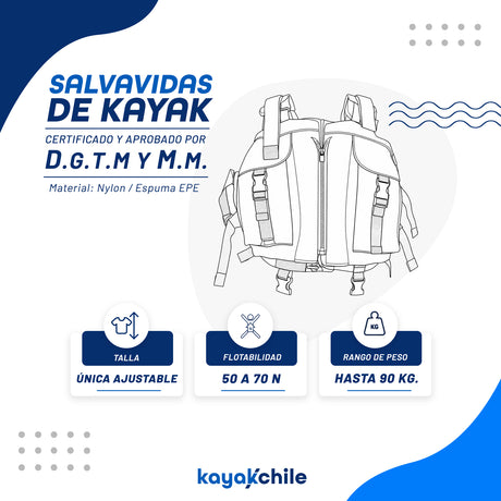 Salvavidas Kayak Amarillo
